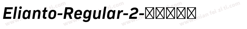 Elianto-Regular-2字体转换