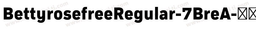 BettyrosefreeRegular-7BreA字体转换