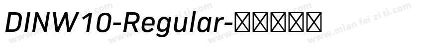 DINW10-Regular字体转换