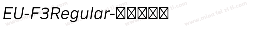 EU-F3Regular字体转换
