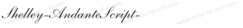 Shelley-AndanteScript字体转换