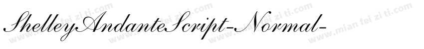ShelleyAndanteScript-Normal字体转换