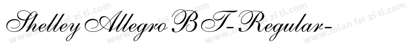 ShelleyAllegroBT-Regular字体转换