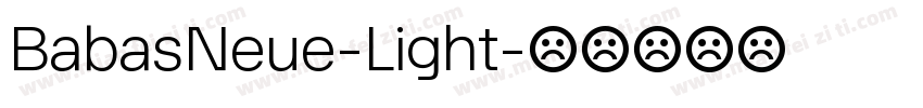 BabasNeue-Light字体转换