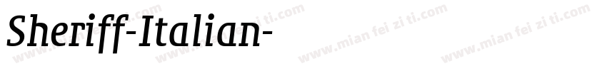 Sheriff-Italian字体转换