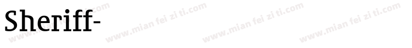 Sheriff字体转换