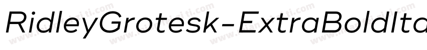 RidleyGrotesk-ExtraBoldItalic字体转换