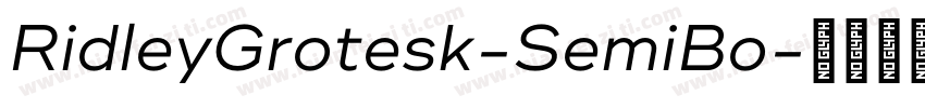 RidleyGrotesk-SemiBo字体转换