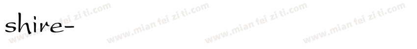 shire字体转换