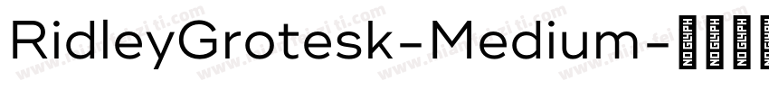 RidleyGrotesk-Medium字体转换