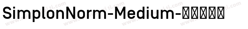 SimplonNorm-Medium字体转换