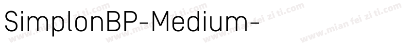 SimplonBP-Medium字体转换