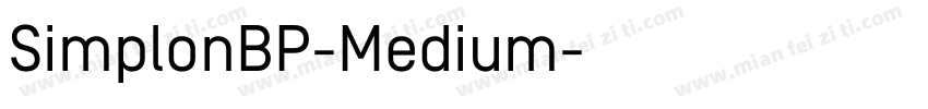 SimplonBP-Medium字体转换