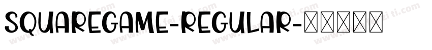 SquareGame-Regular字体转换