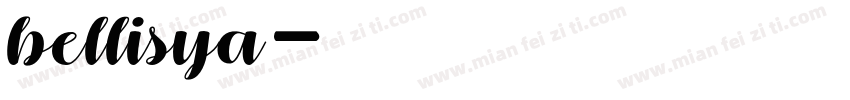 bellisya字体转换