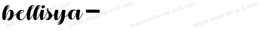 bellisya字体转换