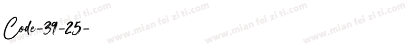 Code-39-25字体转换