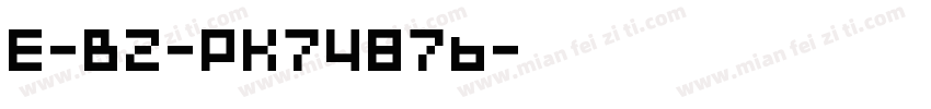 E-BZ-PK7487b字体转换