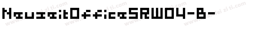 NeuzeitOfficeSRW04-B字体转换