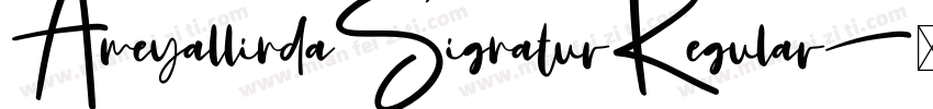 AmeyallindaSignaturRegular字体转换