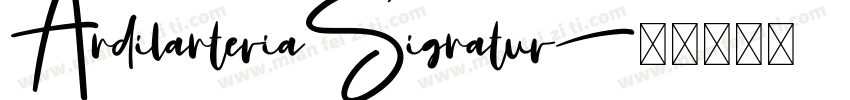AndilanteriaSignatur字体转换