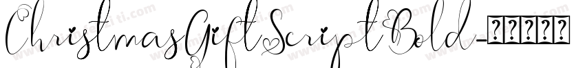 ChristmasGiftScriptBold字体转换
