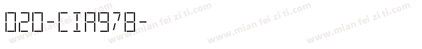 020-CIA978字体转换
