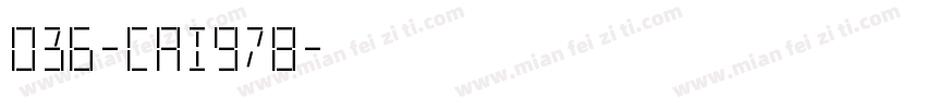 036-CAI978字体转换