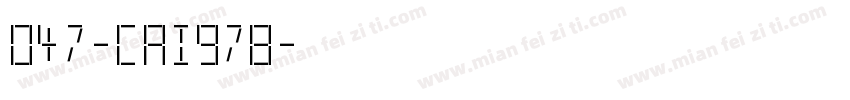 047-cai978字体转换
