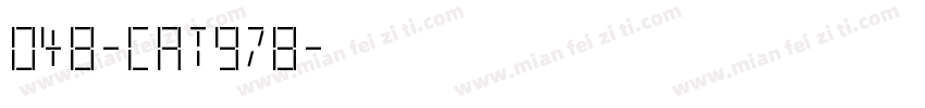 048-CAT978字体转换
