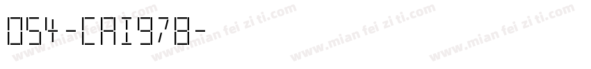 054-CAI978字体转换