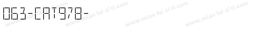 063-CAT978字体转换