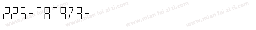 226-CAT978字体转换