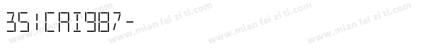 351CAI987字体转换