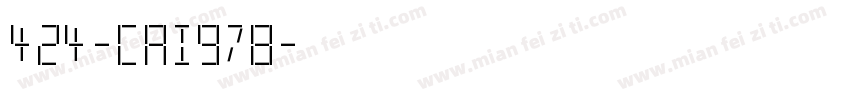 424-CAI978字体转换