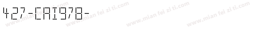427-CAI978字体转换