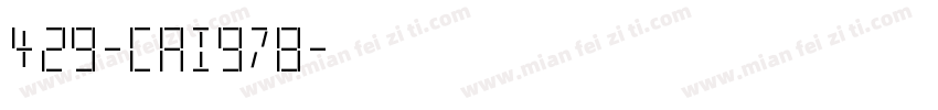 429-CAI978字体转换
