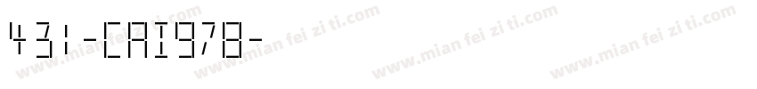 431-CAI978字体转换
