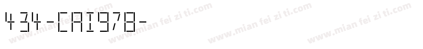 434-CAI978字体转换