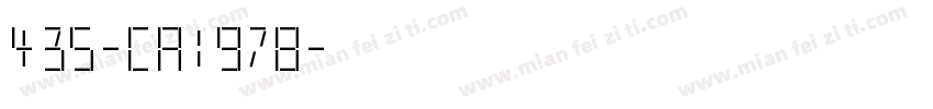 435-CA1978字体转换