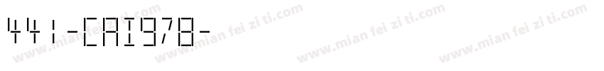 441-CAI978字体转换