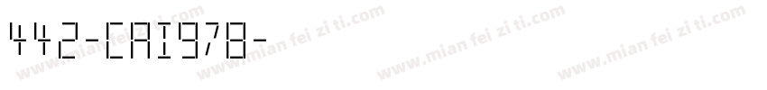 442-CAI978字体转换