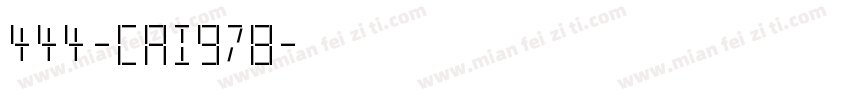 444-CAI978字体转换