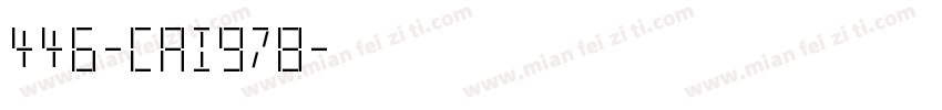446-CAI978字体转换
