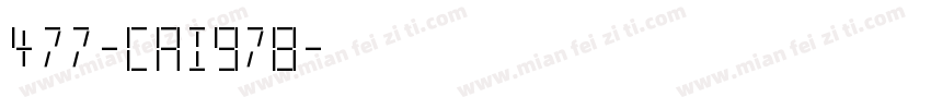 477-CAI978字体转换