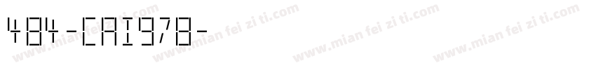 484-CAI978字体转换