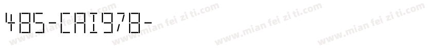 485-CAI978字体转换