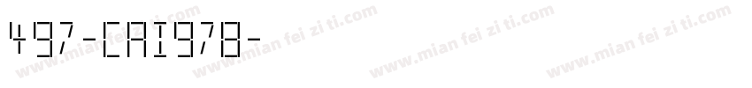497-CAI978字体转换
