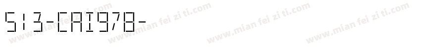 513-CAI978字体转换
