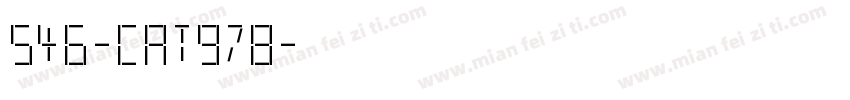546-CAT978字体转换